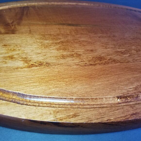 Vintage MCM 60s Baribocraft Canada Solid Red Maple Carving Steak Roast Board 18" - Picture 10 of 10